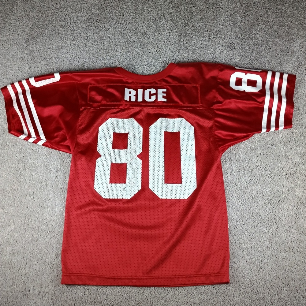 Vtg 90s Jerry Rice #80 San Francisco 49ers Wilson Jersey Youth Medium Rare NFL